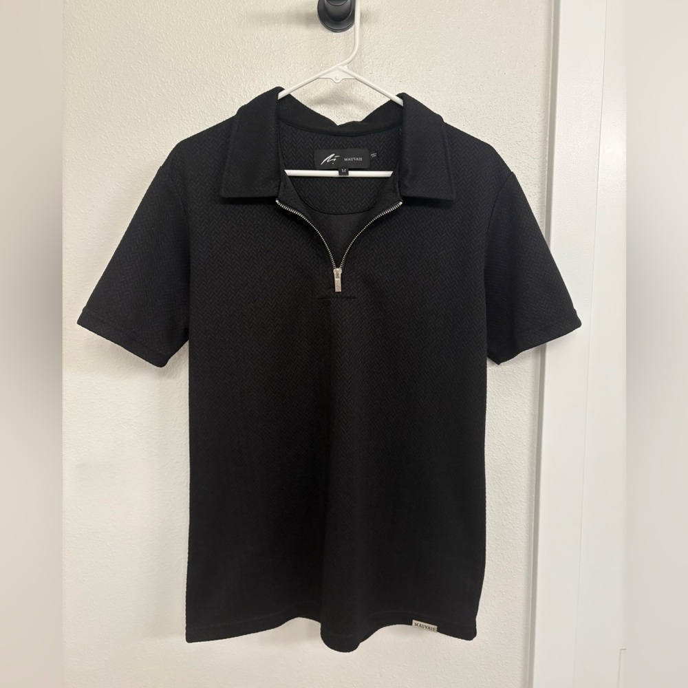 Mauvais Black Polo Shirt